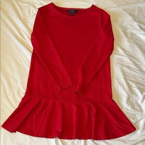 Polo Ralph Lauren Red Long Sleeve Dress